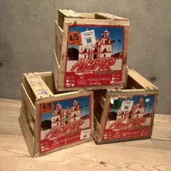 アスパラガス　市場　野菜　小物入れ　コンテナ　木箱　おしゃれ　インテリア　3個