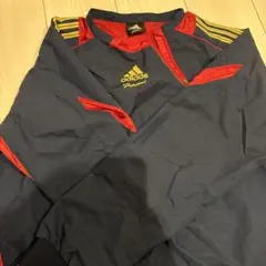 adidas ネイビー レッド ジャケット L
