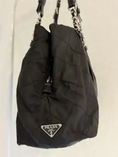 PRADA ブラック ナイロン ショルダーバッグ