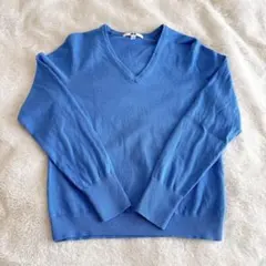 最終価格【美品】UNIQLO ウォッシャブルコットンVネックセーター Sサイズ
