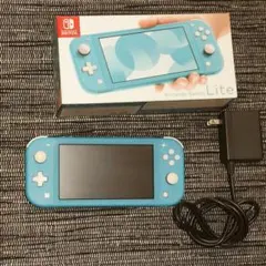 ​純正アダプター付NintendoSwitchLiteターコイズ本体 2021年