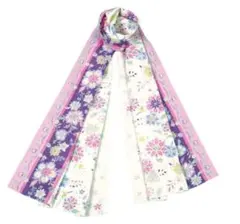 TOIRO ガーゼチーフ花唐草 パープル