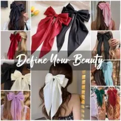 ★ビッグリボン バレッタ ヘアアクセサリー　韓国　コスプレ　ハロウィン　大きい