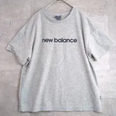 New Balance　パイル 半袖Tシャツ グレー L　美品