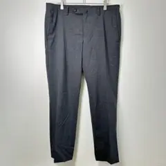 【The suit company】グレー スラックス 洗濯可 イージーケア/L