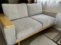 ファイン家具2人掛け ソファCosnaコーデュロイ 2人掛けソファ 木製フレーム