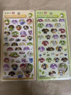 お茶犬 BONBON DROP シール 2枚セットのサムネイル