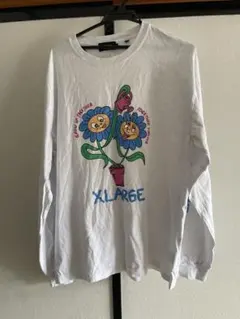 XLARGE 花柄プリント 長袖Tシャツ XL