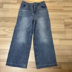 SHIPS ワイドレッグデニムジーンズ Sサイズ