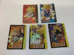 ドラゴンボール カードダス Z GT キラカード 5枚セット 孫悟空 ベジット