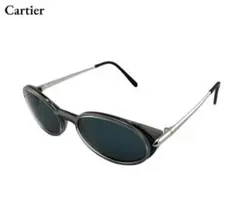 Cartier オーバル型サングラス ブラック/シルバーのサムネイル
