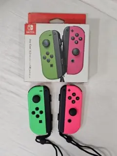 (JC2254) Nintendo Switch Joy-Con 緑とピンク