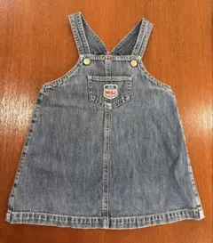 ミキハウス ジャンバースカート 90 デニム