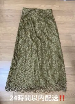 【FRAY I.D】フレイアイディー ブライトラメレースナロースカート タイト