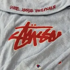 【ジュニア150cm】Stussy x Champion コラボ パーカーのサムネイル