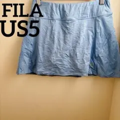 FILA【US5】水色 レディース キュロット ゴルフ 半ズボン スポーツ レア