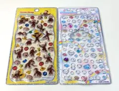 おさるのジョージ あわわちゃん プチドロップステッカー ジュエリープチドロップ