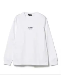 BEAMS HEART ロゴ刺繍 ロングスリーブ Tシャツ　Lサイズ
