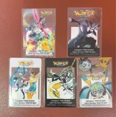 ポケモン 初音ミク ポケミクライブ ららぽーと クリアカード 5種類レア