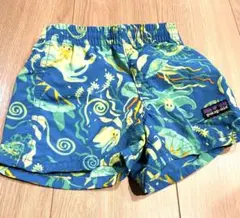 美品パタゴニア サーフパンツ バギーパンツ水着18M ブルー　青色　海の生き物