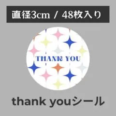 thank you サンキューシール 丸型 1シート48枚　SP-6