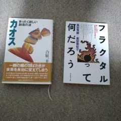 【科学本2冊セット】カオス まったく新しい創造の波 & フラクタルって何だろう