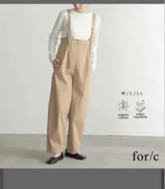 for/c サロペット ベージュ M 美品　楽天　入荷待ちのサムネイル