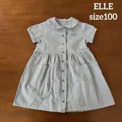 ELLE 100 ワンピース　チェック　女の子