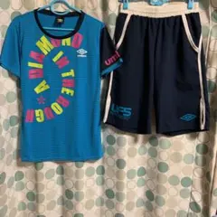 umbro☆プラシャツ☆ハーフパンツ☆上下セット☆レディースOサイズ