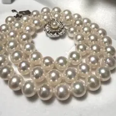 テリ強/K18】アコヤ真珠 6.5-7.0mm 箱付 パールネックレス セット