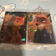 ズートピア　カードソフトクッキー　2枚セット