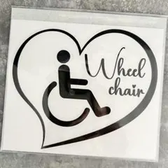 こたろ様専用　Jelly.d　カーステッカー　車椅子　障害者　マーク　①ホワイト