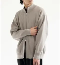 URBAN RESEARCH DOORS グレー ジップアップセーター