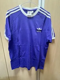 adidas トレフォイル Tシャツ パープル XL
