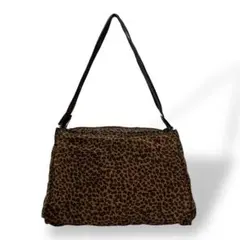 ボッテガヴェネタ　レオパード　ハンドバッグ　ロゴ　肩掛け可　ナイロン　y2k