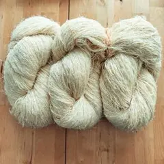 ラスト☆ ファンシーヤーン　コットンポリエステル混率不明　260g 3カセ