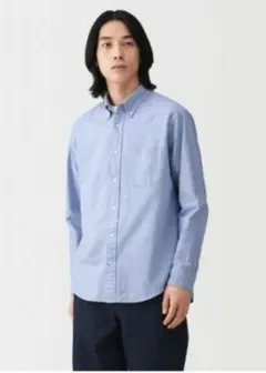 値下げしました！無印良品 新品未使用 洗いざらしオックスボタンダウン長袖シャツ