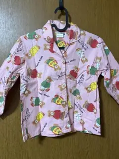 120cm★レトロ感のあるクマ柄★キッズパジャマ★綿100%★