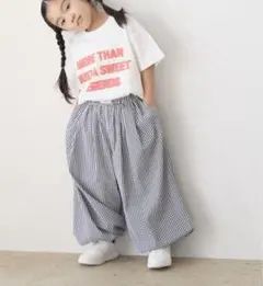 ローリーズファーム lowrysfarm ギンガムバルーンパンツ 130cm