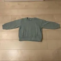 美品　無印グリーン トレーナー サイズ120