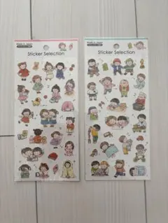 母子手帳　育児シールデザインシール　赤ちゃん　2枚セット