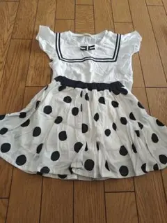 trois lapins ドット柄キュロットTシャツ 110　セット