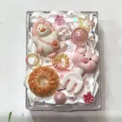 ケース❗️ホイップデコ❗️ピンク❗️ホワイト❗️ピンク❗️ハンドメイド❗️小物入れ❗️ゆめかわ