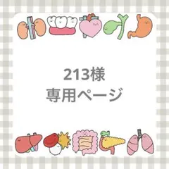 213様専用ページ