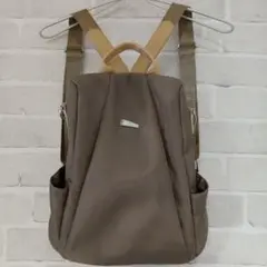 リュック バックパック レディース ナイロン製 ベージュ