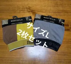 ボディワイルド BODY WILD トランクス L 2枚 グレー イエロー