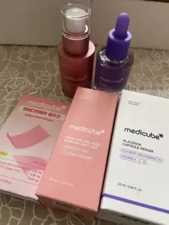 メディキューブPDRN等3点セット プラセンタ美容液 ピンクエクソソームショット