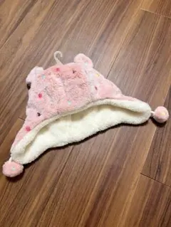 【新品、タグ付き】　子供　ベビー　帽子　もこもこ　ボンボン　48cm 50cm