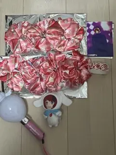 すとぷり 莉犬くん グッズセット シュシュ ペンライト ぬいぐるみ ラバーバンド