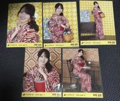 乃木坂46 生写真 賀喜遥香 2026 浴衣 5種 コンプ 座りヨリ 座り ①